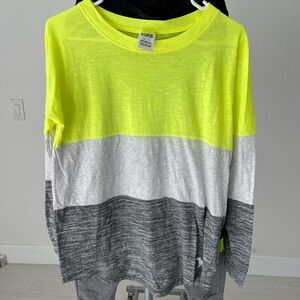 PINK Victoria's Secret Neon Yellow Tee and pants